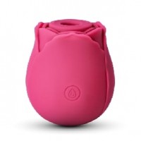 RoseBud 10 Function Clitoral Sucking Vibrating Silicone Rechargeable RED